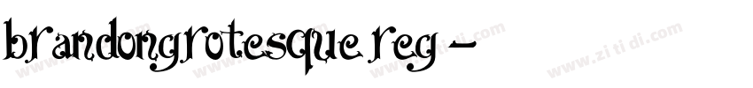 brandongrotesque reg字体转换